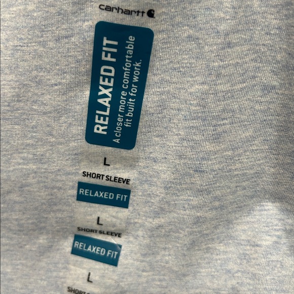 Carhartt Heather Blue Short Sleeve Tee L - Picture 6 of 6